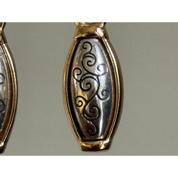 Brighton Mixed Metal Scroll Earrings Penelope Design - Picture 4 of 4